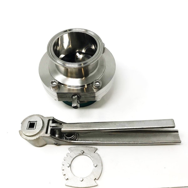 Alfa Laval Sanitary Butterfly Valve 2.5"Tri Clamp EPDM 316L SS Multi